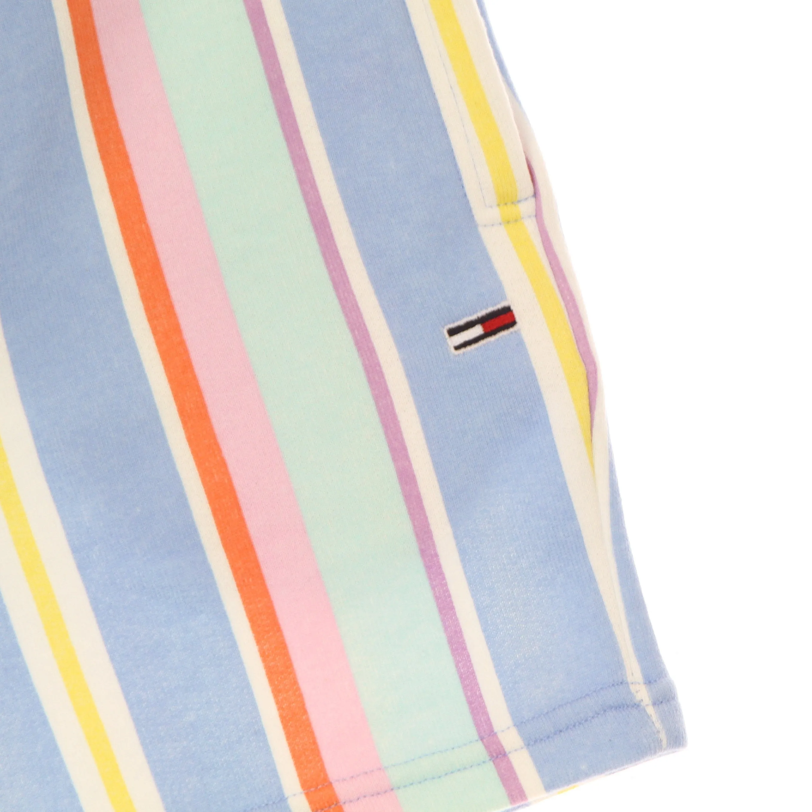 Pantaloncino Uomo Pastel Mixed Vertical Stripe Sweat Shorts Light Powdery Blue/stripe